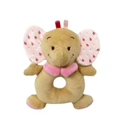 Rattle - pink elephant 18 cm kaina