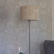 Stovas Amy, geltonas/pilkas, aukštis 150 cm, tekstilė, E27