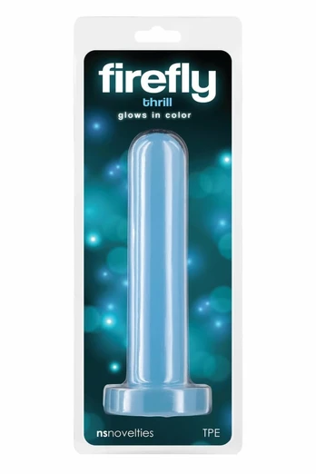 FIREFLY THRILL Blue Small Glow-in-the-Dark, Suction Cup, 15.5 cm
