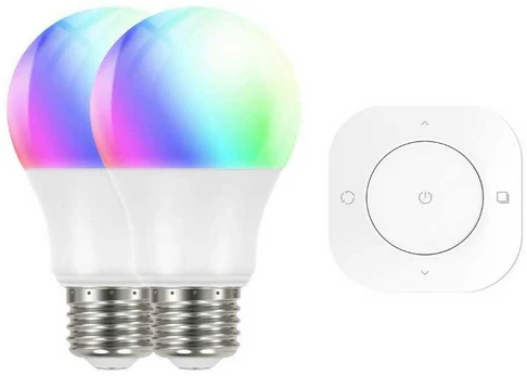 Qnect Inteligentna żarówka WiFi Prolight 2xE27 RGB RC