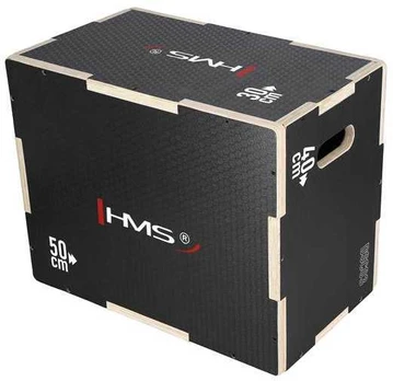 DSC03 PLIOMETRINĖ DĖŽĖ JUODA 500x400x300mm HMS
