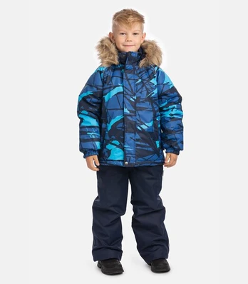 Huppa Žieminis komplektas WINTER, navy pattern/ navy