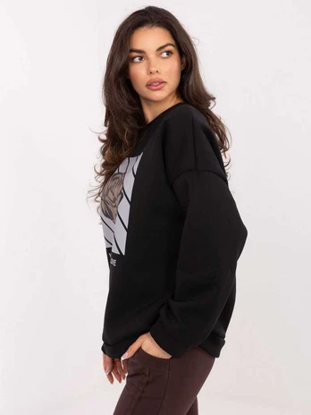 Italy Moda Bluza-MI-BL-4216.15-juoda