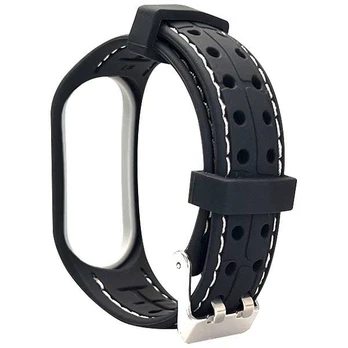 Beline dirželis Smart Mi Band 6|5 juoda-balta juodas|baltas