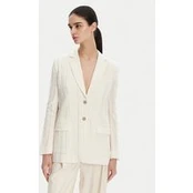 TWINSET Švarkas 251TT2140 Écru Slim Fit