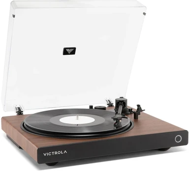 Victrola VPT-1520-WLN-INT Wave Turntable, Brown