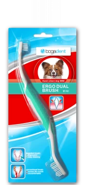 BogaDent - Ergo Dual Brush Dog Mini 1pc - (Ubo0719) kaina