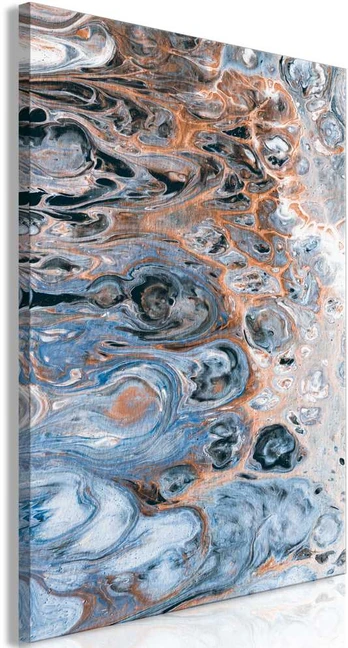 Artgeist Paveikslas - Sienna Mėlyna Marble (1 Part) Vertical