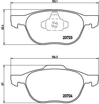 Brake pads - tuning Xtra P 24 061X front
