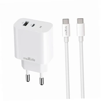 Greitasis 20w tinklo įkroviklis su usb-c/usb-c laidu greito įkrovimo rinkinys