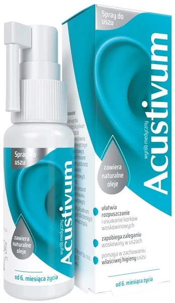 Acustivum Purškiklis do higieny uszu 20ml