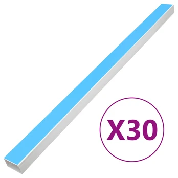 Kabelių kanalas, 60x40mm, 30m, PVC, savaime prilimpantis