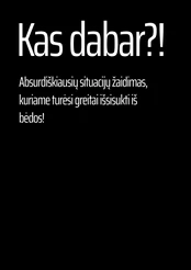 Kortų žaidimas „Kas dabar?!“