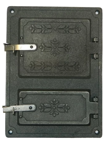 Vidutinės krosnies durelės, 370 x 270 mm