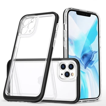 Hurtel Clear 3in1 Case skirtas iPhone 11 Pro Max, juodas