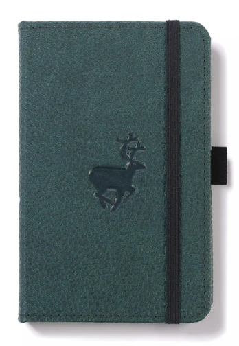 Dingbats A6 Pocket Wildlife Green Deer Notebook - Graphed