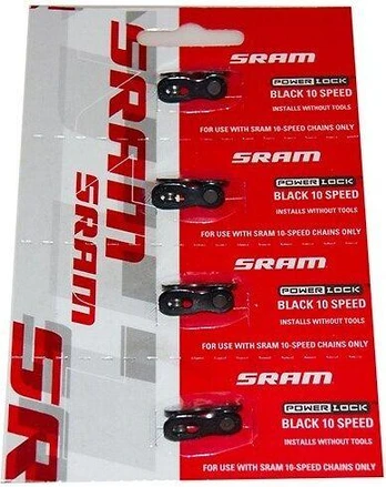SRAM PowerLock -ketjulukko,10-vaihteinen, 4 kpl