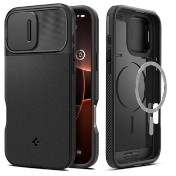 Spigen Optik Armor iPhone 16 Pro Max 6,7" MAG Magsafe juoda/juodas ACS08015