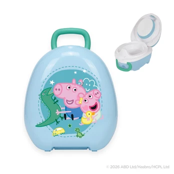 Mokomasis nešiojamas naktipuodis George Pig mėlyna pastelė