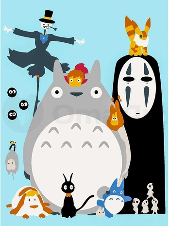 Omaart Hayao Miyazaki characters