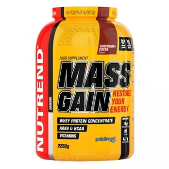 NUTREND Mass Gain - 2250g Šokoladas su kakava