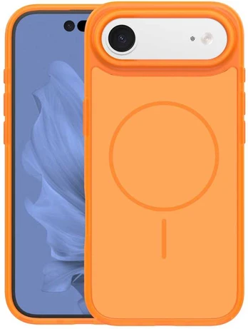 Dėklas Frame Thin Mag case for iPhone 17 Air 6,6' oranžinis