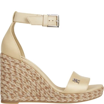 Basutės moterims, Smėlio, Colorful high wedge sandal