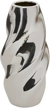 Wazon sidabrinė TWISTED SKY, ceramiczny, aukštis 21 cm kaina