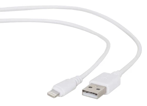 Laidas Gembird, USB 2.0 Type A/Apple Lightning, balta