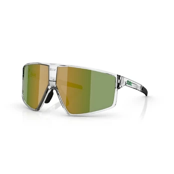 BLIZ P002 Small akiniai | Transparent White - Green