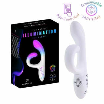 Paradise Pleasure Products Illumination The Rabbit White RGB Lighting 9 Modes