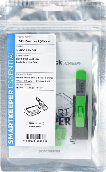SmartKeeper Mini "HDMI Port" Blocker grün 4 Stk.+Key