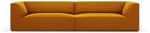 Sofa Micadoni Home Ruby Velvet, geltona, 302 x 93 cm x 69 cm