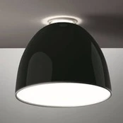"Artemide Nur Mini Gloss" lubinis šviestuvas, juodas
