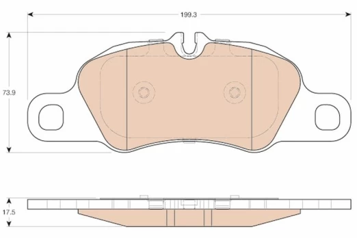 TRW GDB1990 Brake pad set