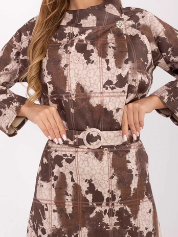 Italy Moda Spódnica-IT-SD-18951-3.89-khaki
