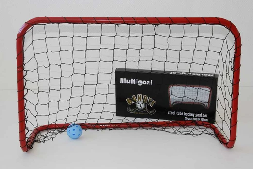 Futbolo ir grindų riedulio vartai Acito 60x90cm raudoni
