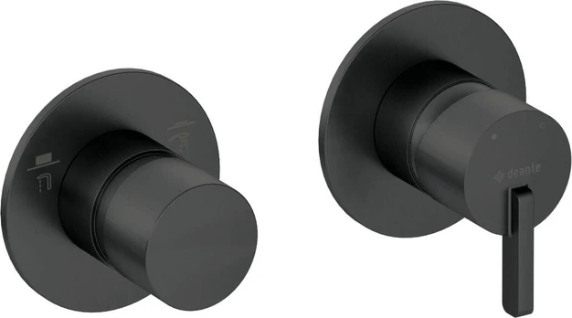 Shower mixer with shower switch - horizontal