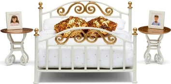 Lundby - Brass Bed Set (18292)