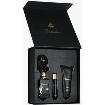 Lattafa His Confession EDP 100 ml + EDP MINI 12 ml + SG 100 ml (man)