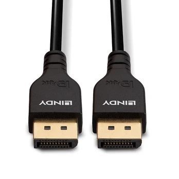 Lindy „DisplayPort 1.4“ laidas, plonas