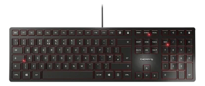 Plona klaviatūra CHERRY KC 6000 Slim, US išdėstymas
