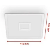 LED skydelis CCT RGB 45x45cm baltas