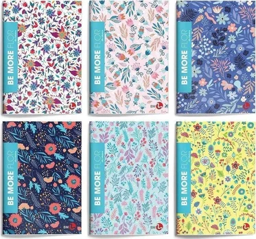 Interdruk Zeszyt A4/48K grotelės Be More Flor (10vnt)