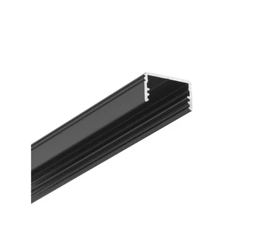 LED juostos paviršinis profilis UNI14 BC3/Y, juodas, 2m