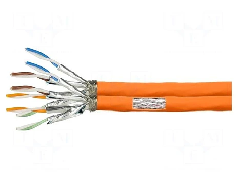Wire | S/FTP | 2x4x2x23AWG | 7 | wire | Cu | LSZH | orange | 50m | CPR: Dca