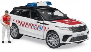 BRUDER 02885 greitosios pagalbos visureigis Range Rover Velar su figūrėle