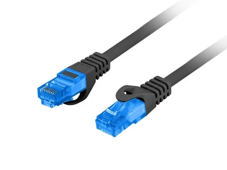 PATCHCORD KAT.6A S/FTP LSZH CCA 5M CZARNY FLUKE PASSED LANBERG