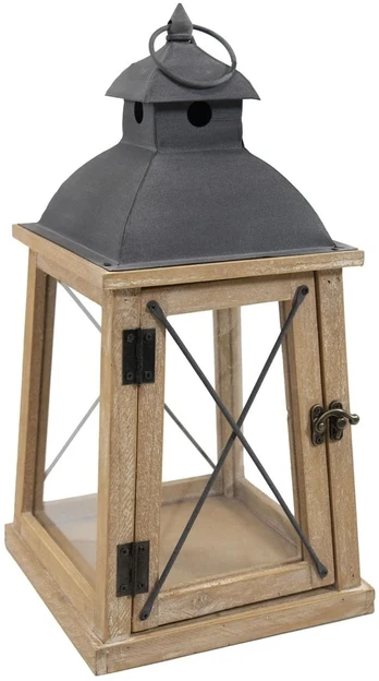 Mega Žibintas Lantern, kvadratinis, rudas, 29 x 61(A) cm
