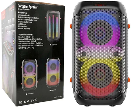Bluetooth garso kolonėlė su LED apšvietimu
